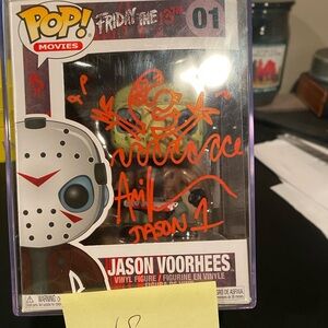 Ari Lehman signed jason funko pop